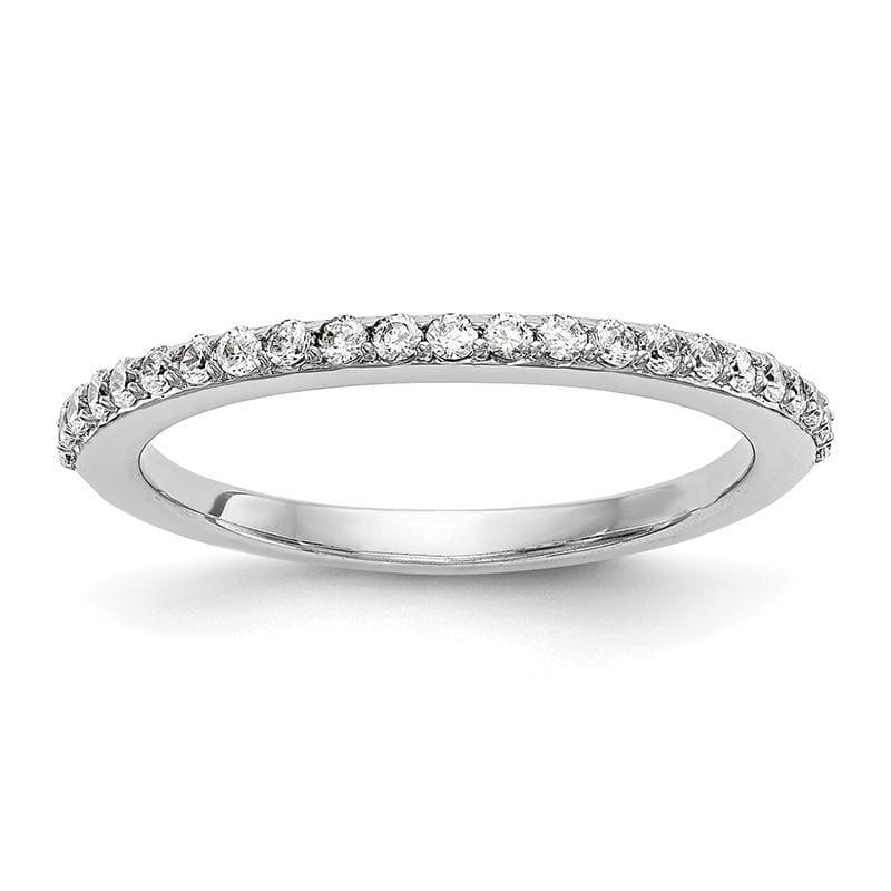 14K White Gold Diamond Wedding Band - Seattle Gold Grillz
