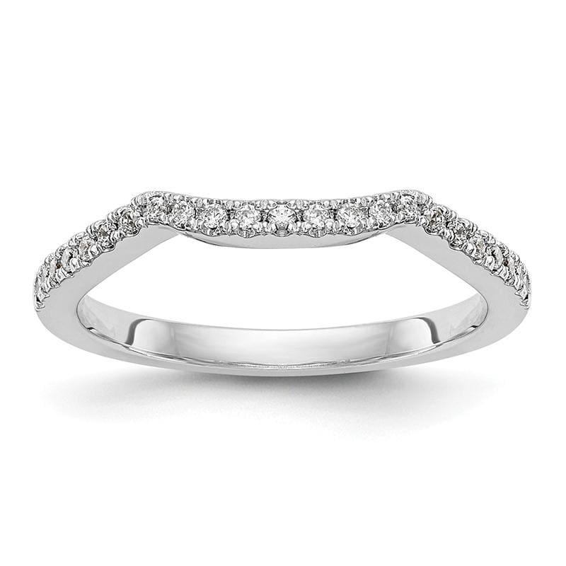 14k White Gold Diamond Wedding Band - Seattle Gold Grillz