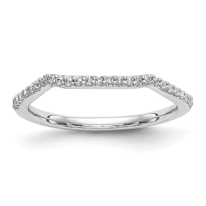 14k White Gold Diamond Wedding Band - Seattle Gold Grillz