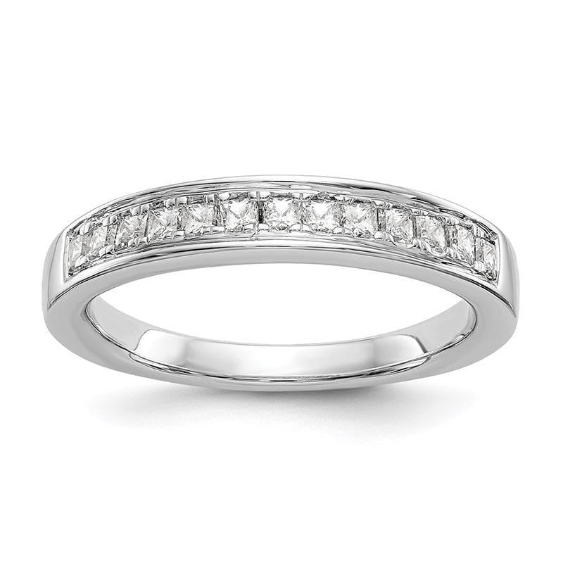 14k White Gold Diamond Wedding Band - Seattle Gold Grillz