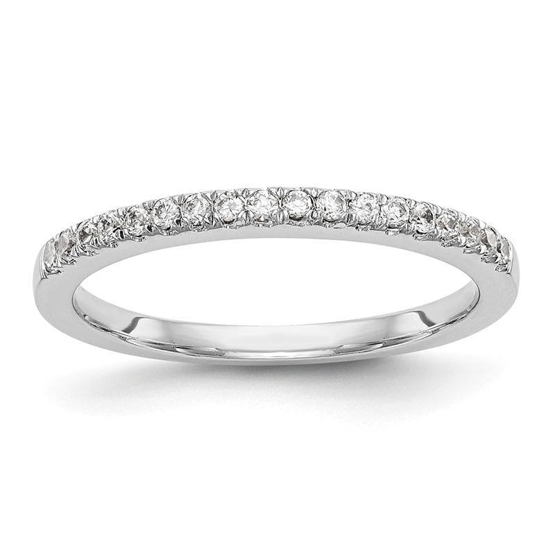 14K White Gold Diamond Wedding Band - Seattle Gold Grillz