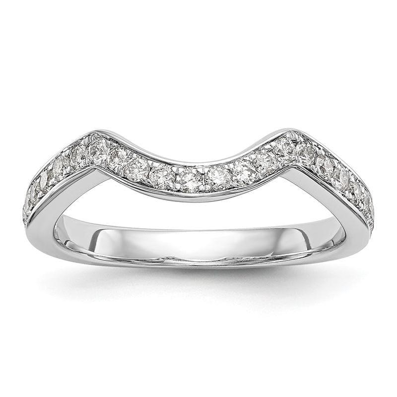 14K White Gold Diamond Wedding Band - Seattle Gold Grillz