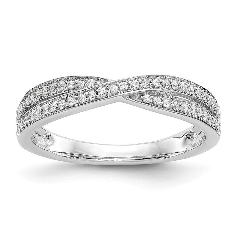 14K White Gold Diamond Wedding Band - Seattle Gold Grillz
