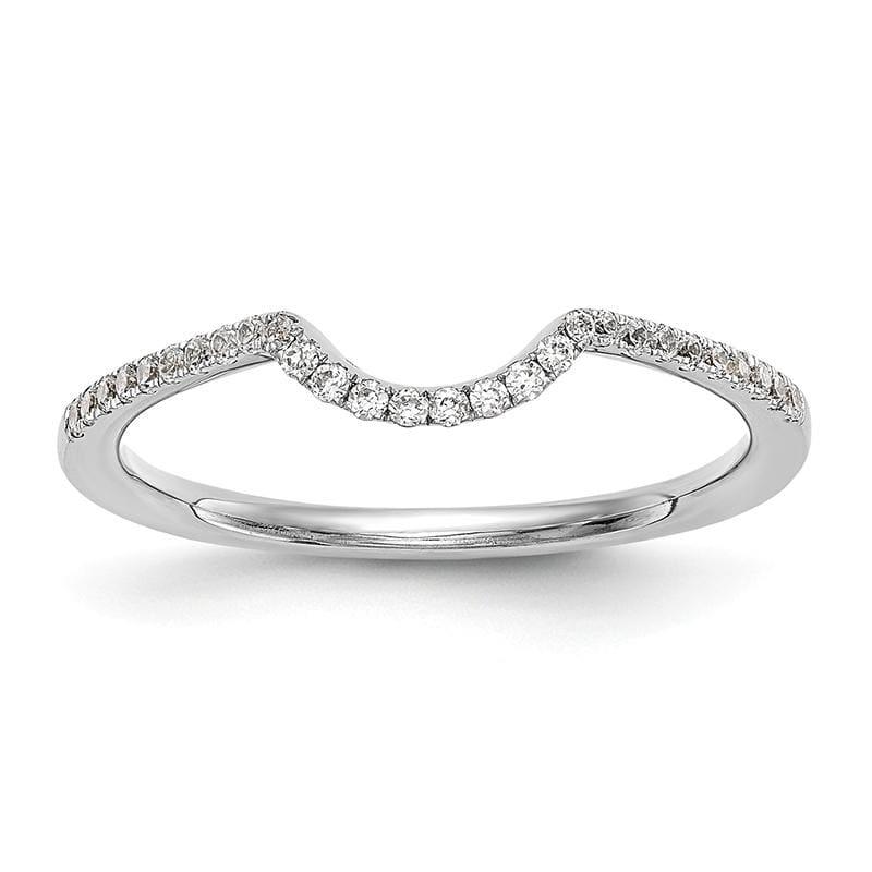 14K White Gold Diamond Wedding Band - Seattle Gold Grillz