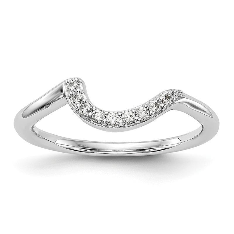 14K White Gold Diamond Wedding Band - Seattle Gold Grillz
