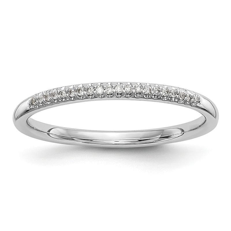 14K White Gold Diamond Wedding Band - Seattle Gold Grillz