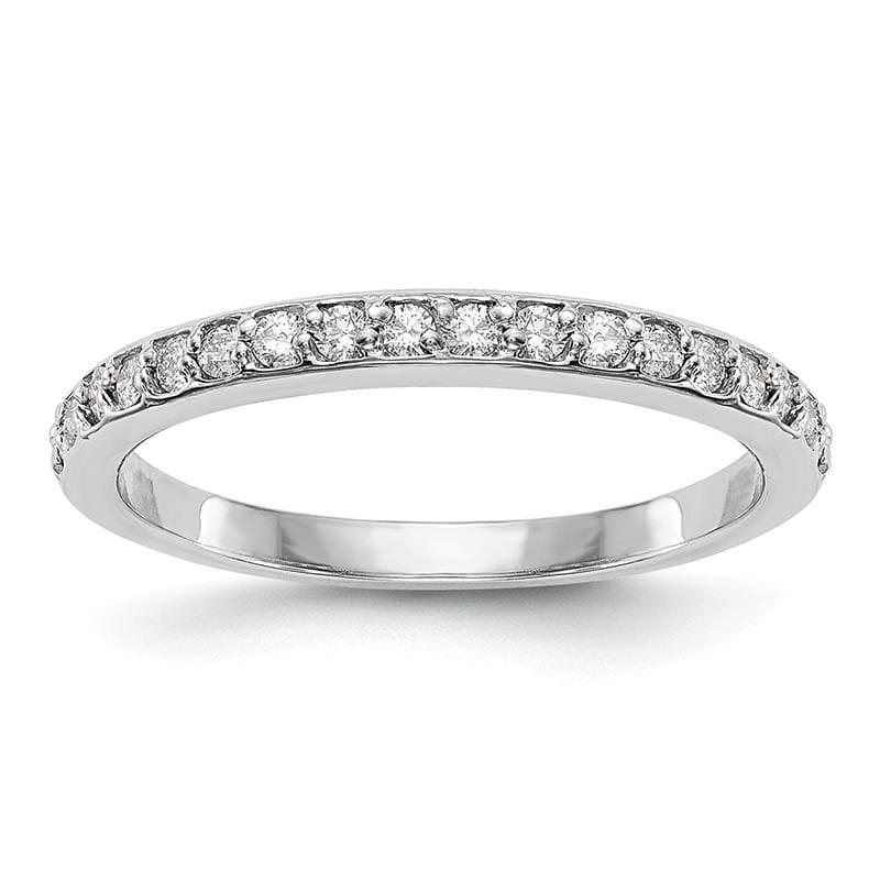 14k White Gold Diamond Wedding Band - Seattle Gold Grillz
