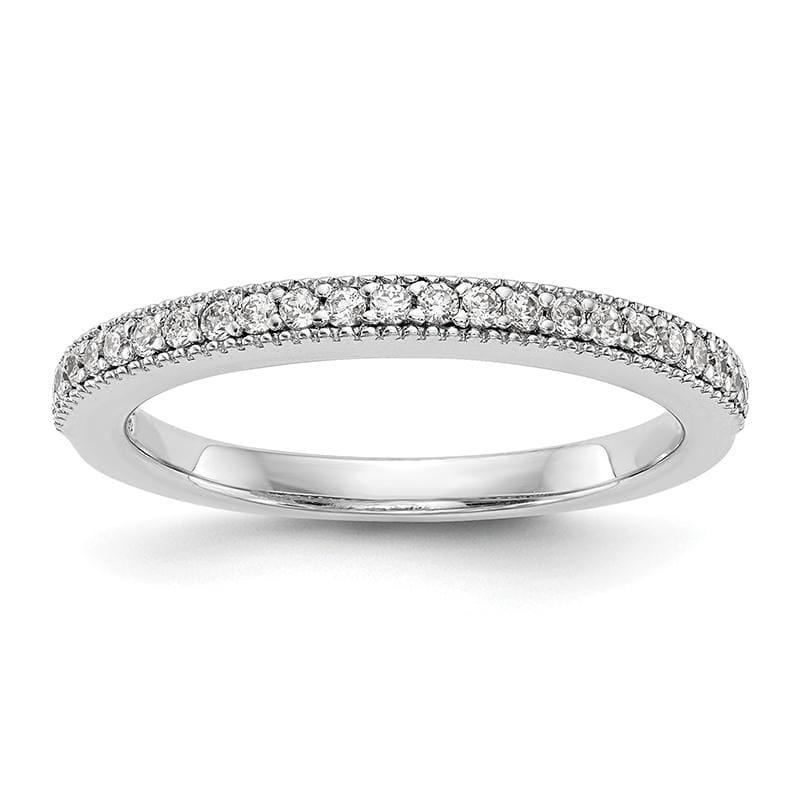 14K White Gold Diamond Wedding Band - Seattle Gold Grillz