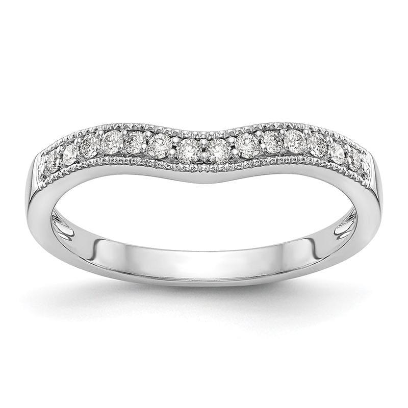 14k White Gold Diamond Wedding Band - Seattle Gold Grillz