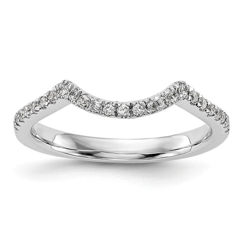 14k White Gold Diamond Wedding Band - Seattle Gold Grillz