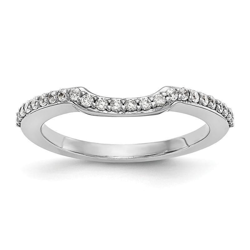 14k White Gold Diamond Wedding Band - Seattle Gold Grillz