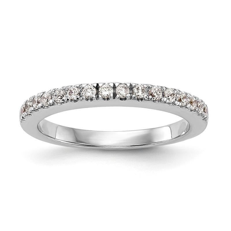 14k White Gold Diamond Wedding Band - Seattle Gold Grillz