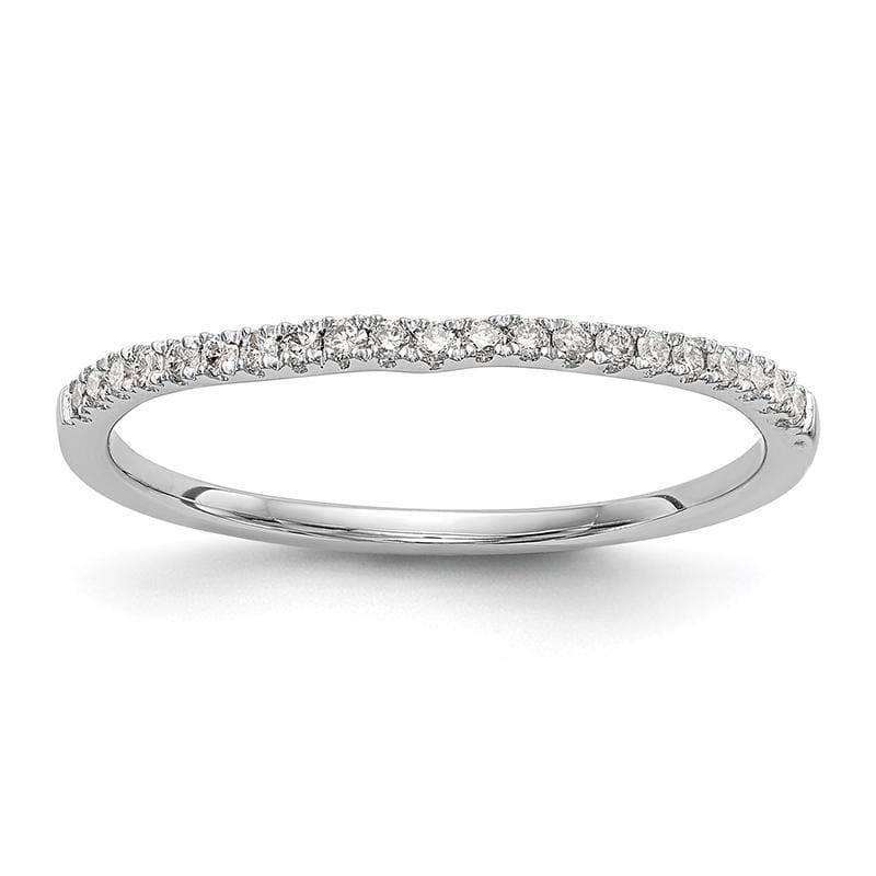 14k White Gold Diamond Wedding Band - Seattle Gold Grillz