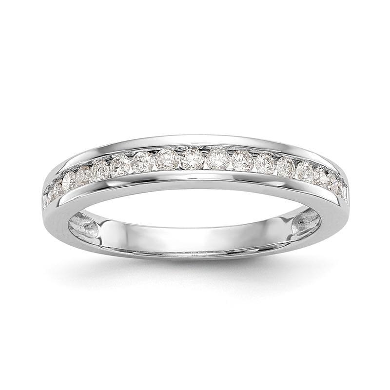 14k White Gold Diamond Wedding Band - Seattle Gold Grillz