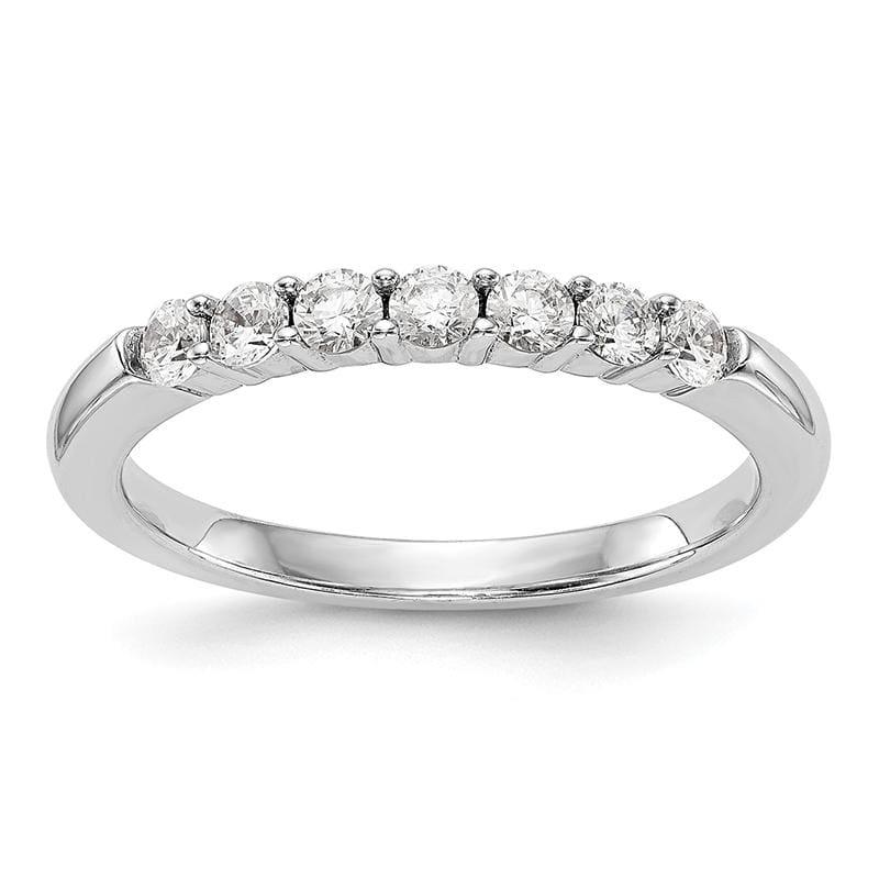 14k White Gold Diamond Wedding Band - Seattle Gold Grillz
