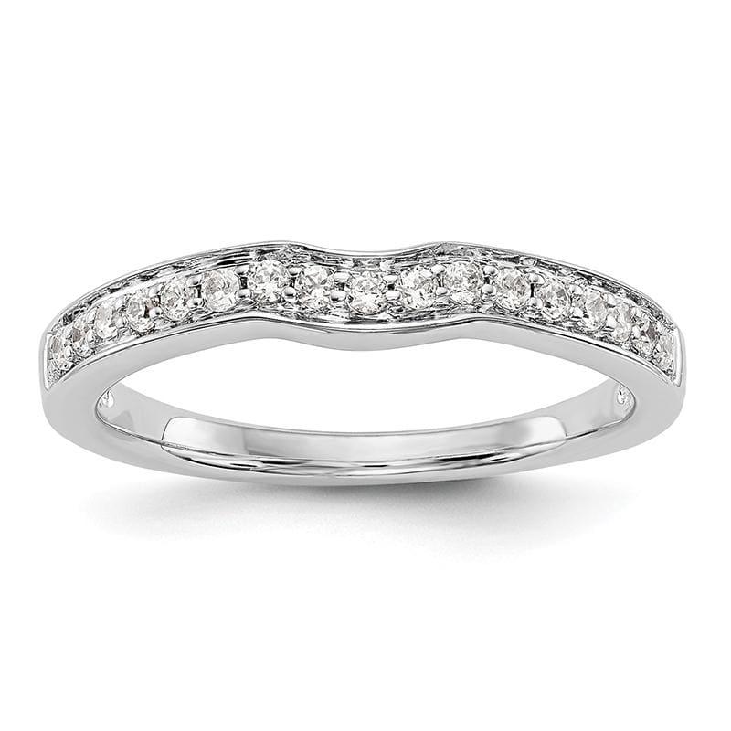 14k White Gold Diamond Wedding Band - Seattle Gold Grillz