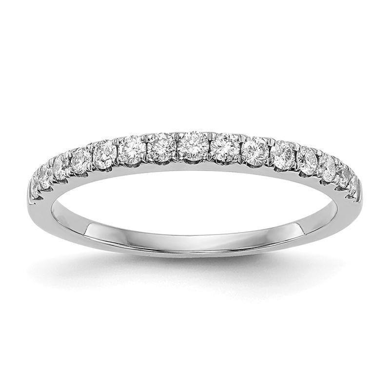 14k White Gold Diamond Wedding Band - Seattle Gold Grillz
