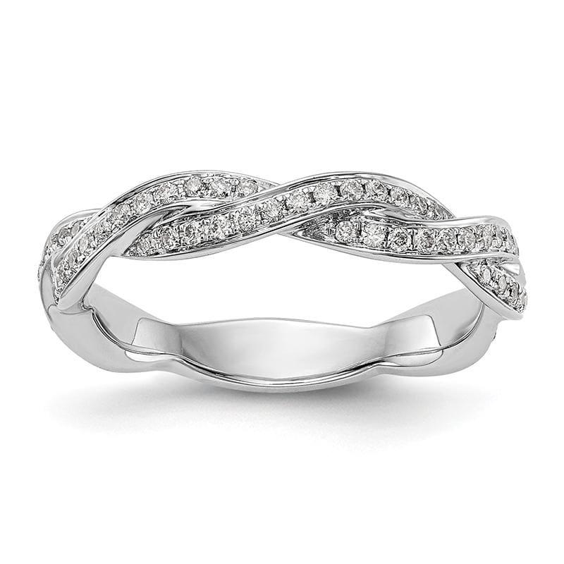 14k White Gold Diamond Wedding Band - Seattle Gold Grillz