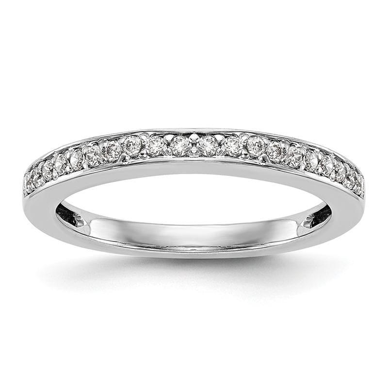 14K White Gold Diamond Wedding Band - Seattle Gold Grillz