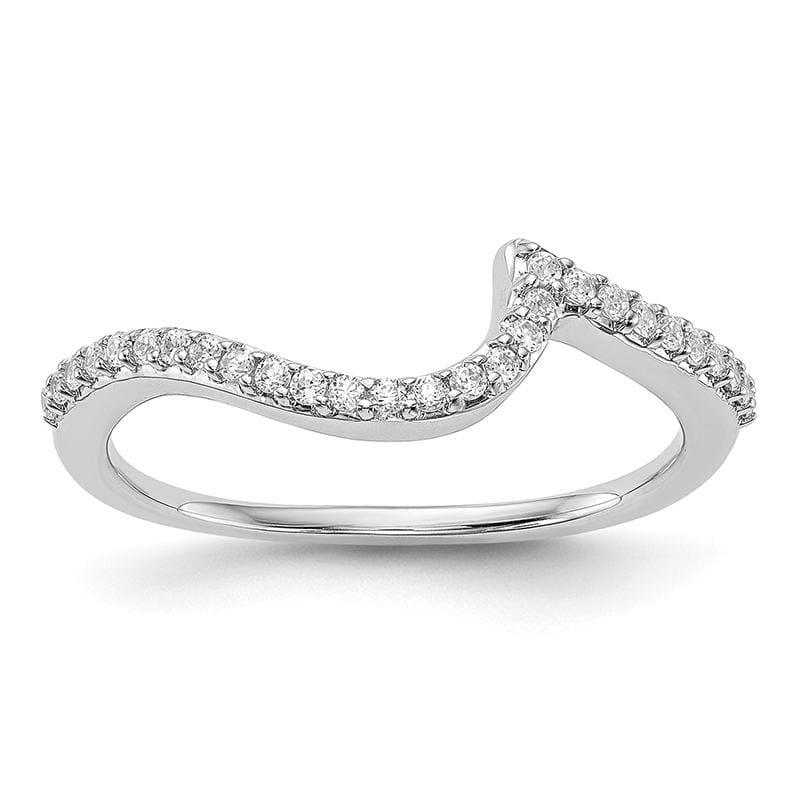 14K White Gold Diamond Wedding Band - Seattle Gold Grillz