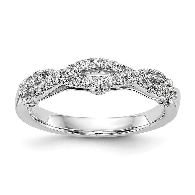 14k White Gold Diamond Wedding Band - Seattle Gold Grillz
