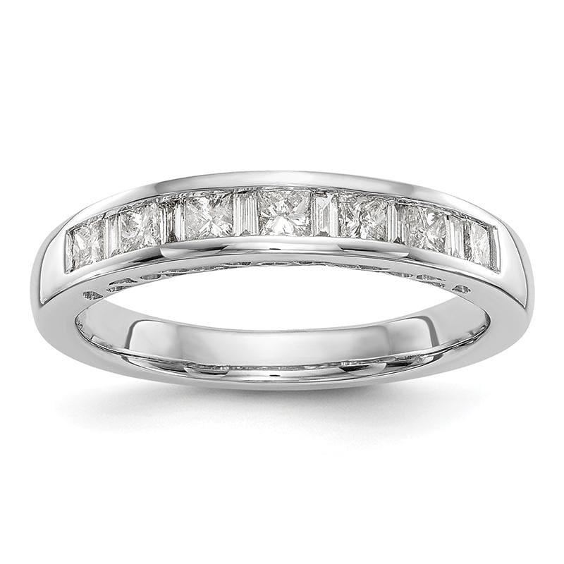 14k White Gold Diamond Wedding Band - Seattle Gold Grillz