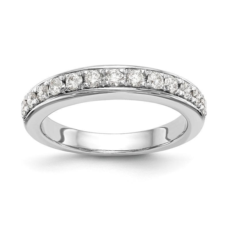 14k White Gold Diamond Wedding Band - Seattle Gold Grillz