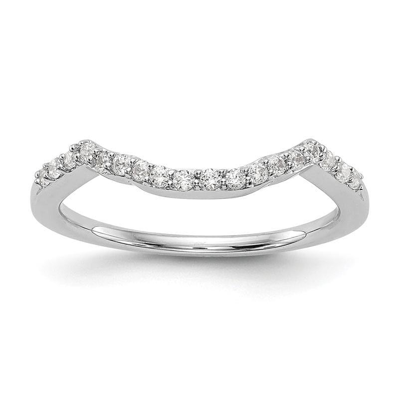 14K White Gold Diamond Wedding Band - Seattle Gold Grillz