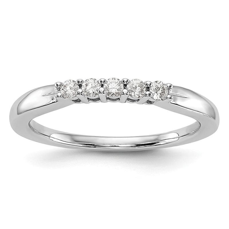 14k White Gold Diamond Wedding Band - Seattle Gold Grillz