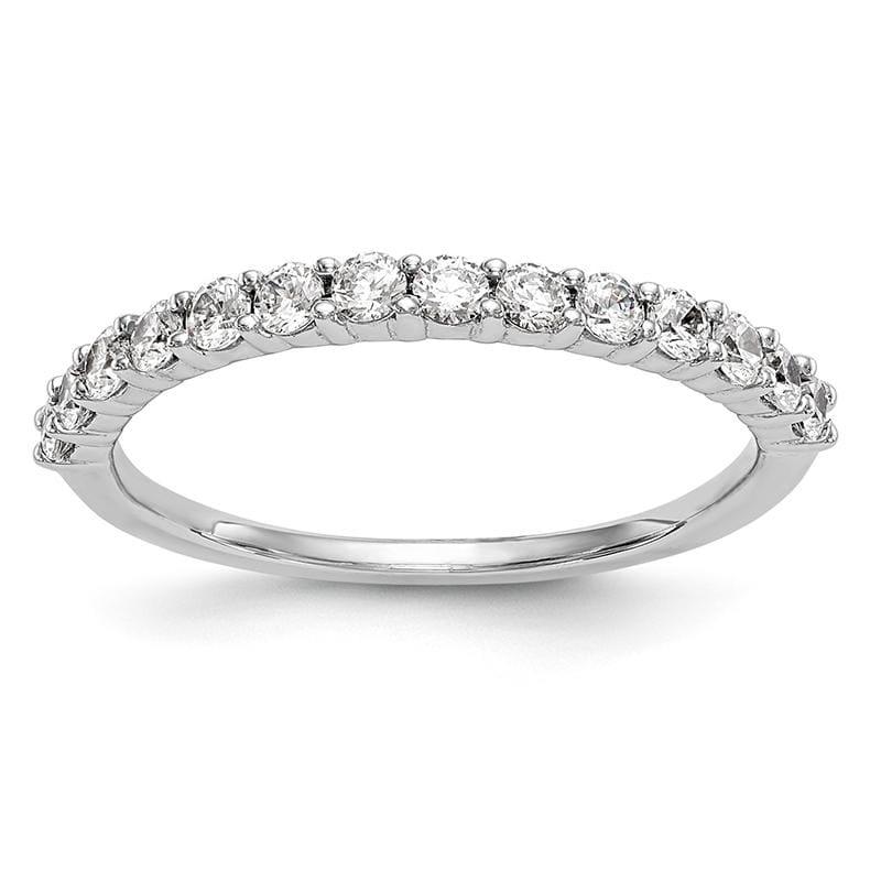 14k White Gold Diamond Wedding Band - Seattle Gold Grillz