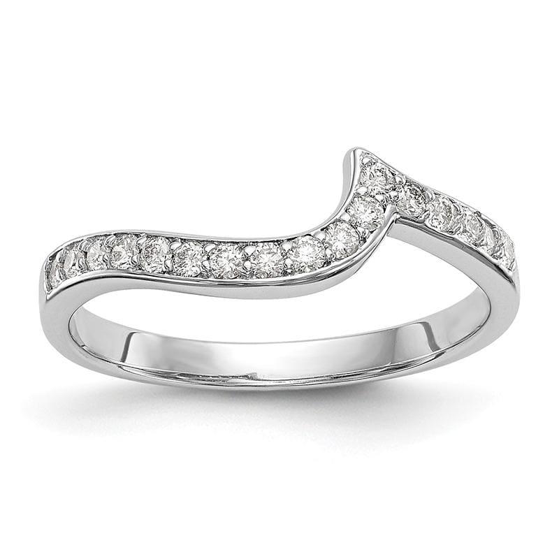 14k White Gold Diamond Wedding Band - Seattle Gold Grillz