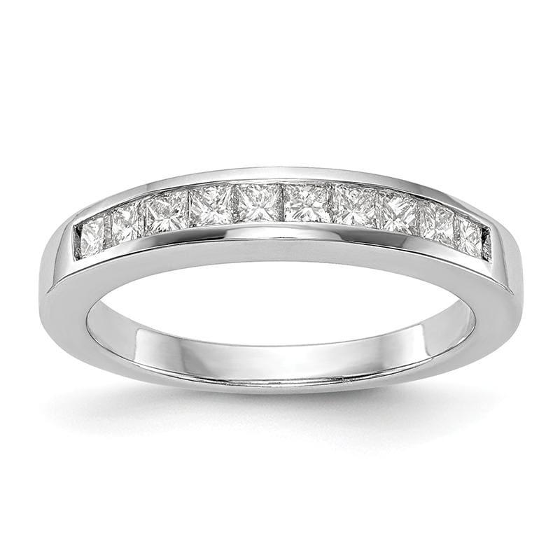 14k White Gold Diamond Wedding Band - Seattle Gold Grillz