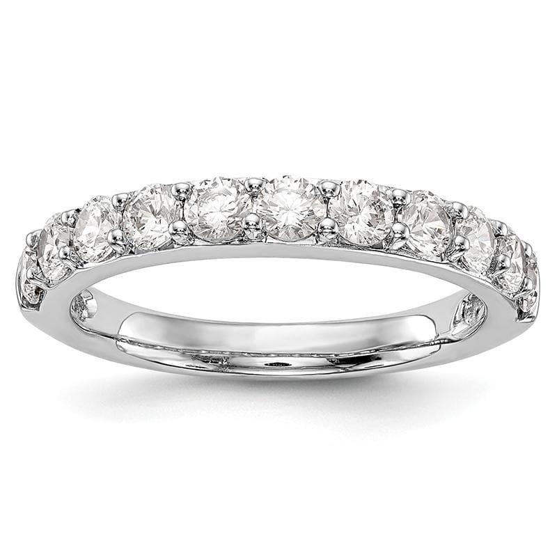 14k White Gold Diamond Wedding Band - Seattle Gold Grillz