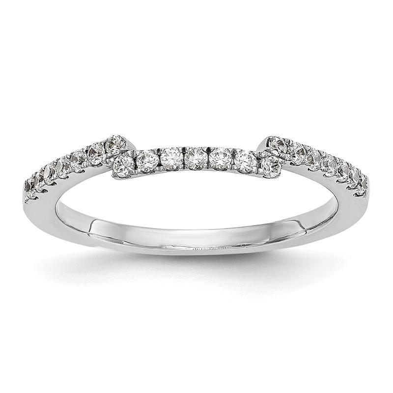 14K White Gold Diamond Wedding Band - Seattle Gold Grillz