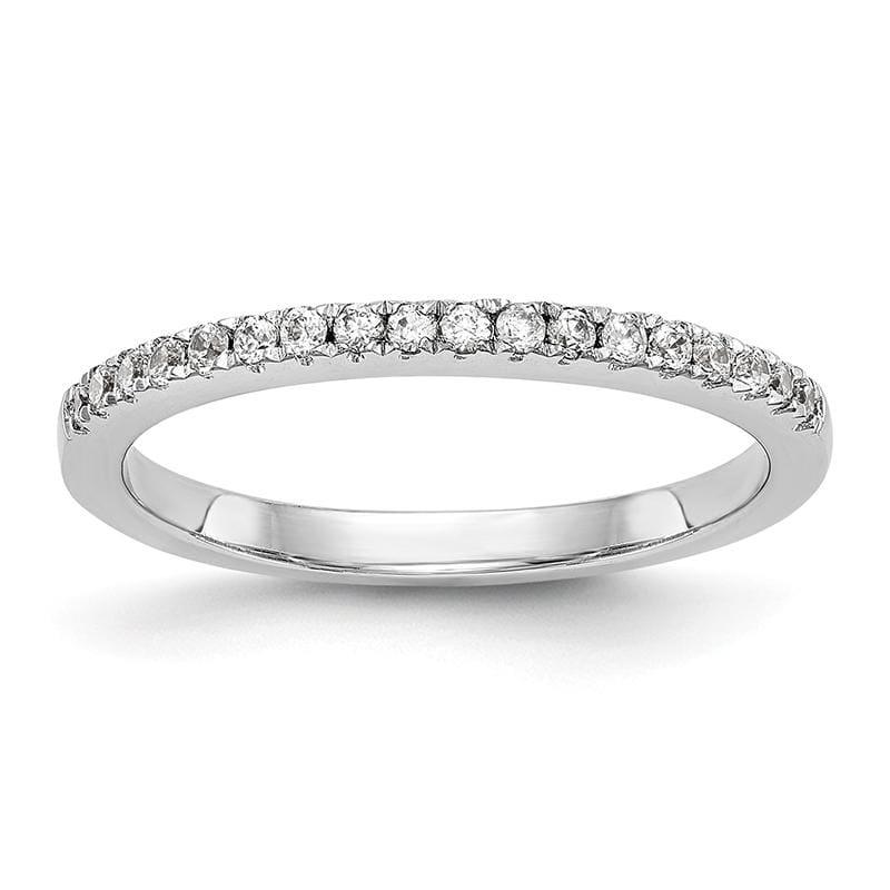 14k White Gold Diamond Wedding Band - Seattle Gold Grillz