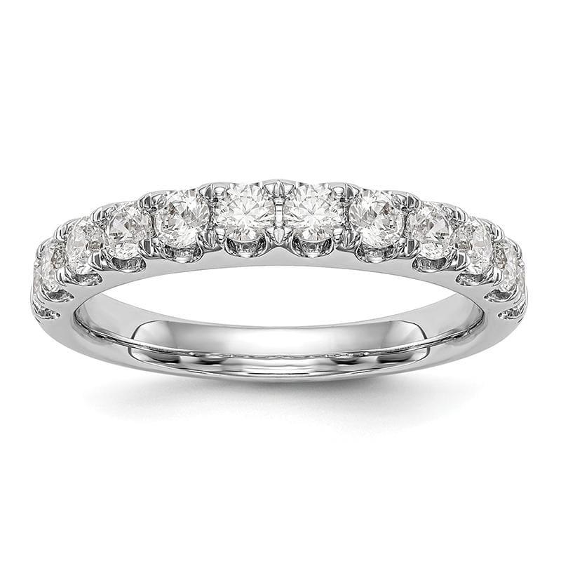 14k White Gold Diamond Wedding Band - Seattle Gold Grillz