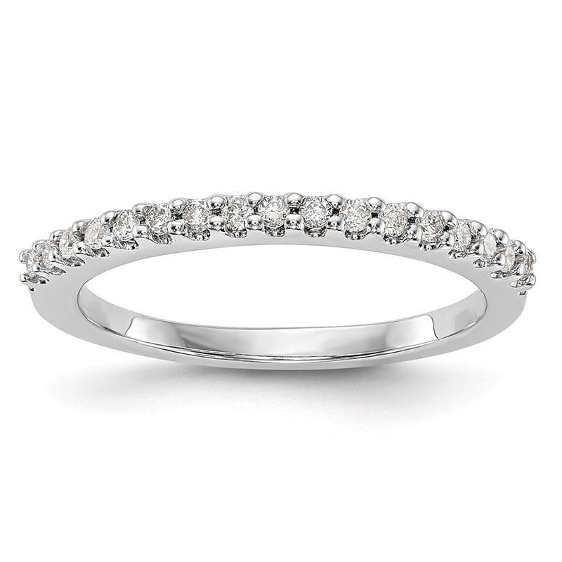 14k White Gold Diamond Wedding Band - Seattle Gold Grillz