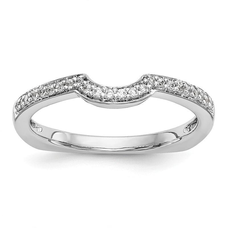 14k White Gold Diamond Wedding Band - Seattle Gold Grillz