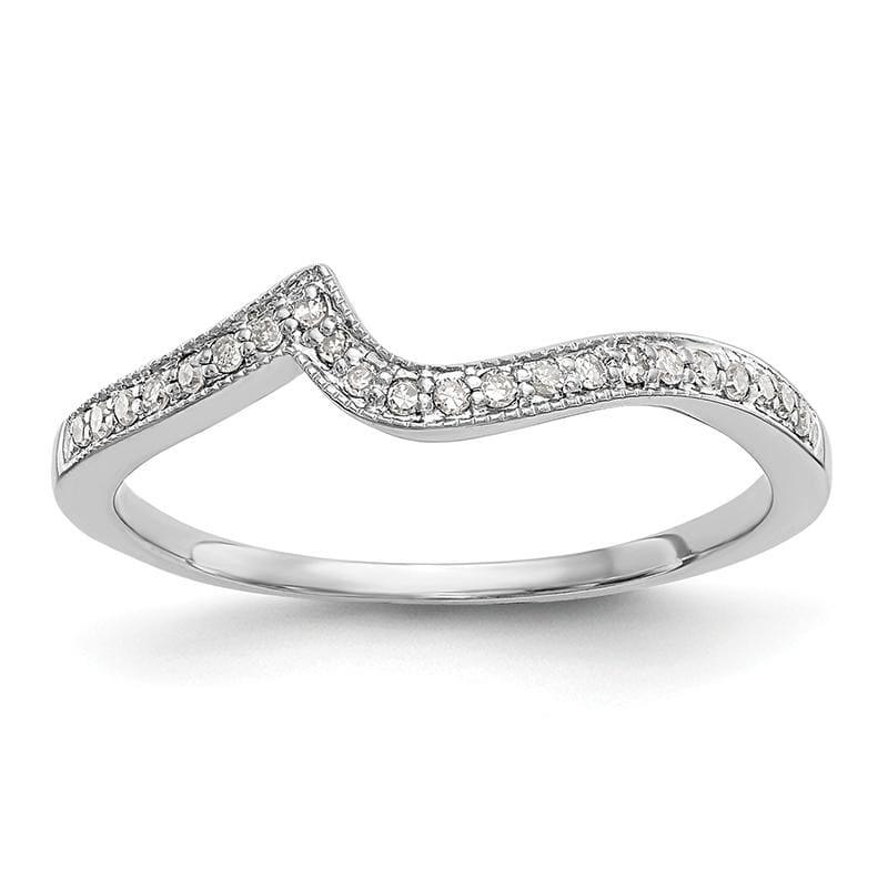 14k White Gold Diamond Wedding Band - Seattle Gold Grillz