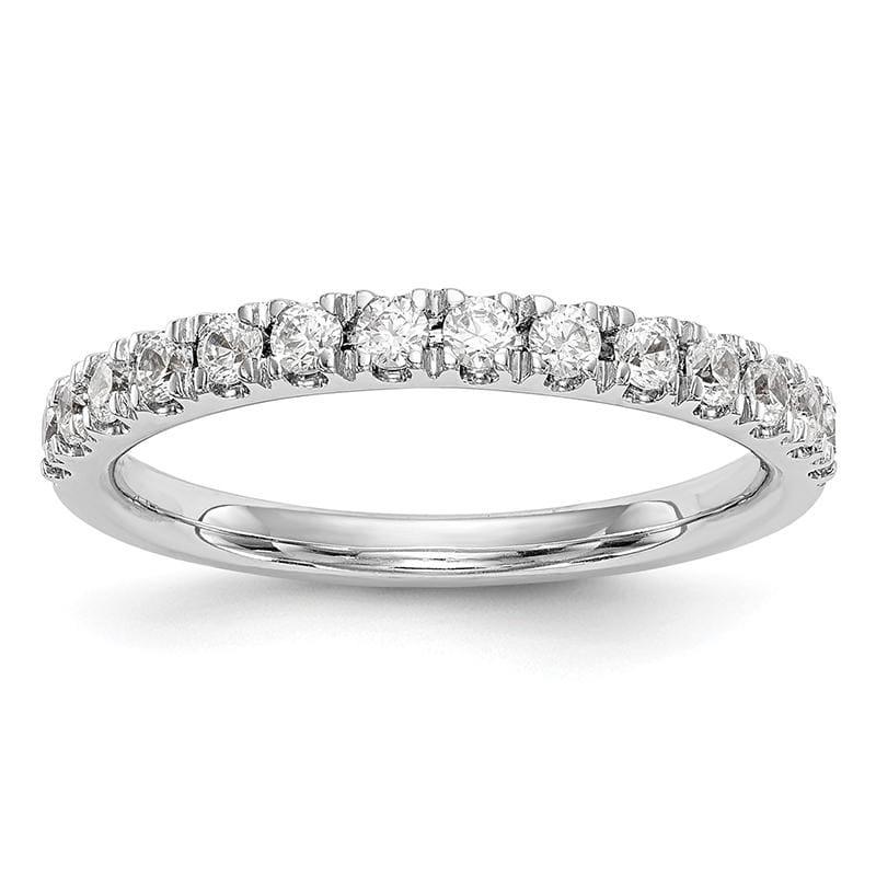 14k White Gold Diamond Wedding Band - Seattle Gold Grillz
