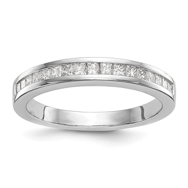 14k White Gold Diamond Wedding Band - Seattle Gold Grillz