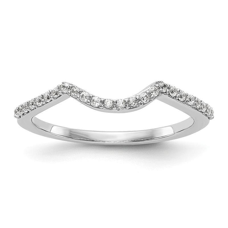 14k White Gold Diamond Wedding Band - Seattle Gold Grillz
