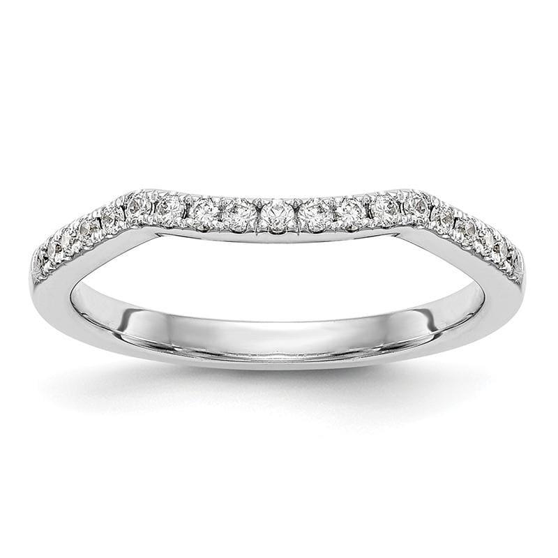 14k White Gold Diamond Wedding Band - Seattle Gold Grillz