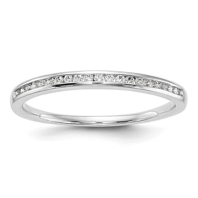 14k White Gold Diamond Wedding Band - Seattle Gold Grillz