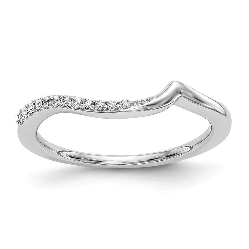 14K White Gold Diamond Wedding Band - Seattle Gold Grillz