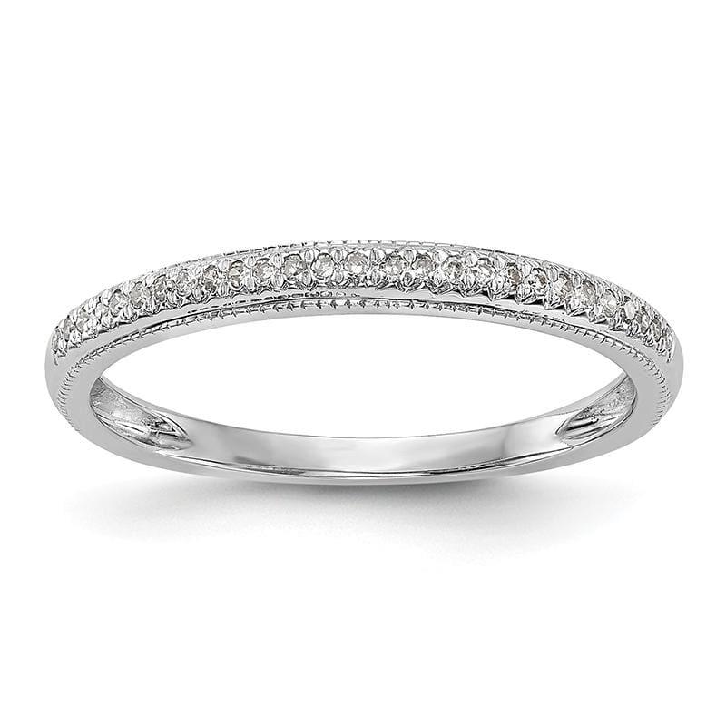 14K White Gold Diamond Wedding Band - Seattle Gold Grillz