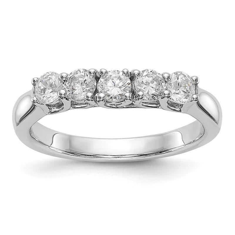 14k White Gold Diamond Wedding Band - Seattle Gold Grillz
