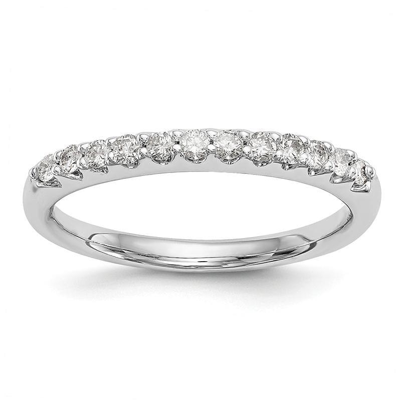 14k White Gold Diamond Wedding Band - Seattle Gold Grillz