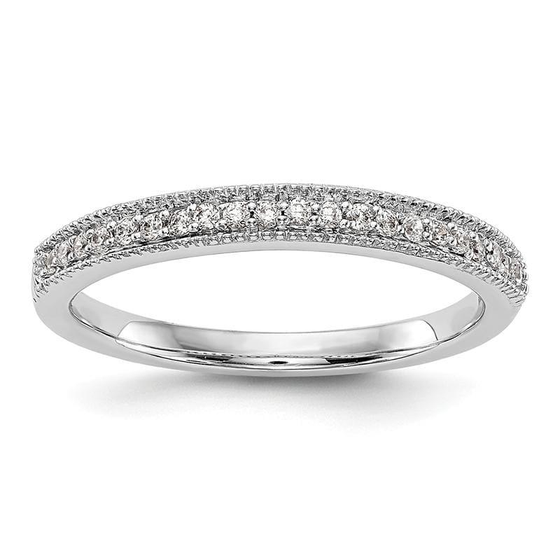 14K White Gold Diamond Wedding Band - Seattle Gold Grillz