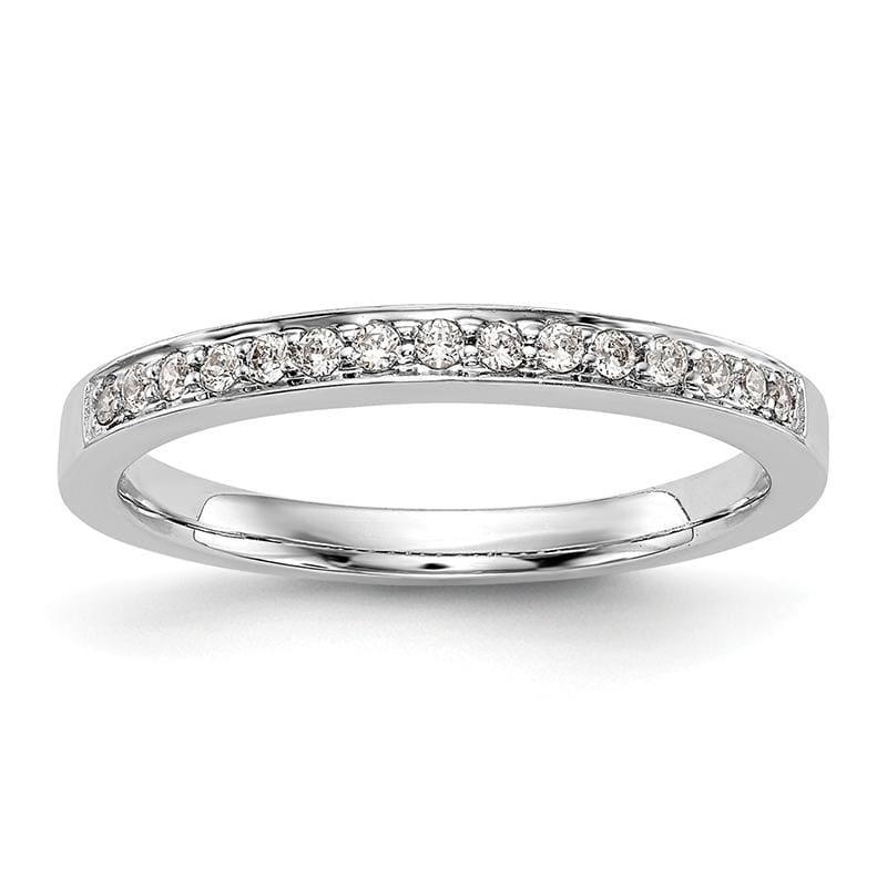 14K White Gold Diamond Wedding Band - Seattle Gold Grillz